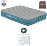 Bestway luchtbed Alwayszair - 2-Persoons - 152 x 203 x 36 cm - Grijs/Blauw