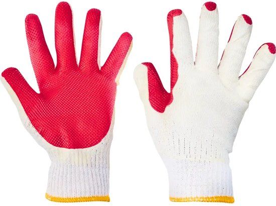 Toolstation Fridrich & Fridrich Redwing Light werkhandschoenen - Wit/Rood - Maat XL