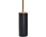 Item International WC/Toiletborstel - 2x stuks - keramiek - zwart - 38 x 10 cm