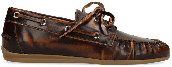 Sacha - Dames - Brownwashed leren bootschoenen - Maat 38