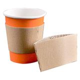 100 stuks glazen isolatiehoezen 240 ml 170 + 90 G/M2 11,2/9,5 x 5 cm natuur karton