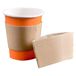 100 stuks glazen isolatiehoezen 240 ml 170 + 90 G/M2 11,2/9,5 x 5 cm natuur karton