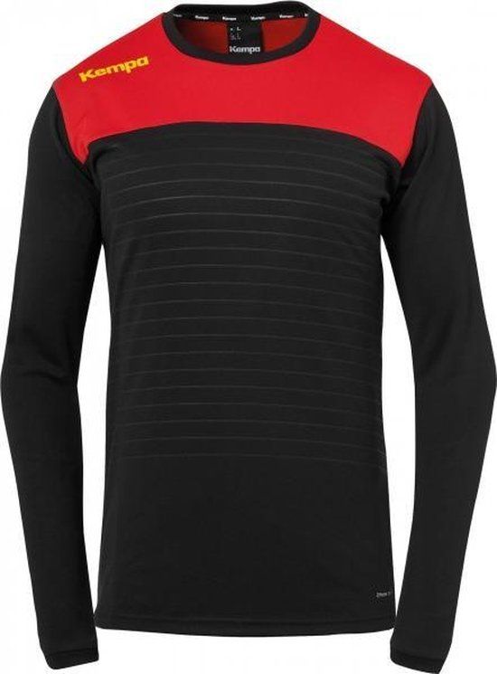 Kempa Emotion 2.0 Longsleeve - Zwart / Rood - XXL - Unisex