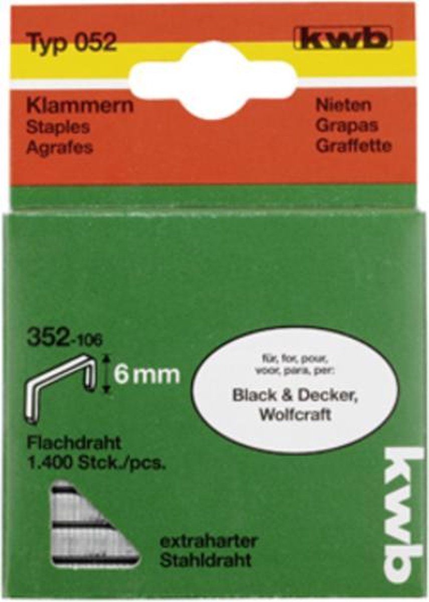 kwb Nieten Hard Type 052C - 10 mm - 900 Stuks