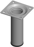 Merkloos Meubelpoten Set - Tafelonderstellen - Creëer Ruimte - Eenvoudige Montage - 10 cm Hoog - Wit Aluminium