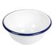 6 Enamelware 6 stuks schalen 'Enamelware', 470 ml, Ø 14 x 7 cm, wit, geëmailleerd ijzer