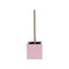 MSV 140538 WC-reiniger, MDF/roestvrij staal, roze, 11 x 11 x 37 cm
