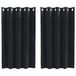 vidaXL Gordijnen 2 stuks fluweel 140 x 140 cm zwart
