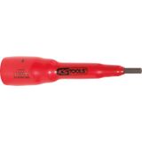 KS Tools 117.3865 3/8" bit-dop met veiligheidsisolatie voor inbusbouten, 10 mm, 82 mm lang