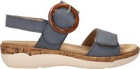 Remonte Dames Blauwe Platte Sandalen Maat 38