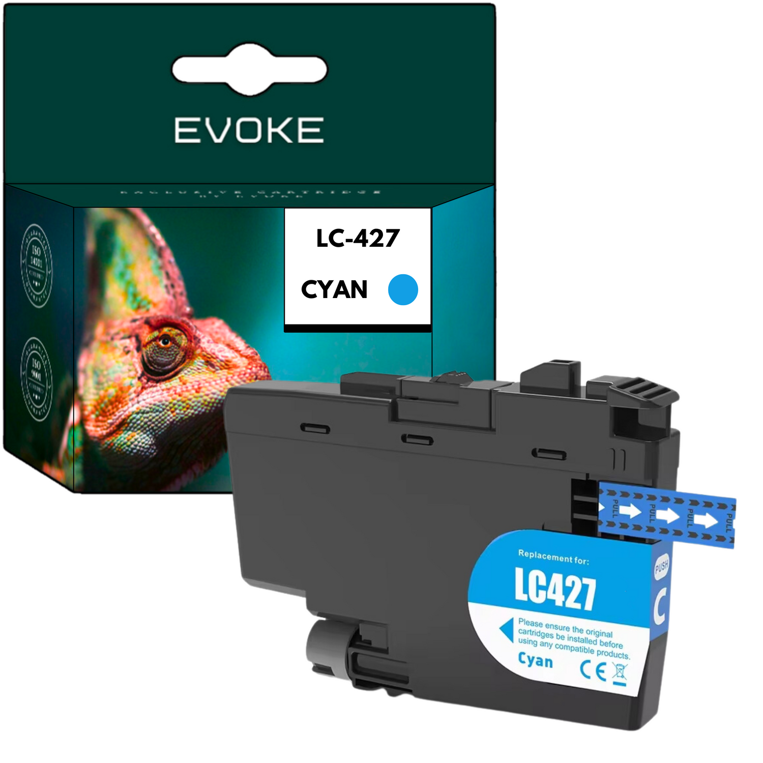 EVOKE Brother Printer Ink LC427C Cyan