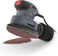 Powerplus POWE40020 - Elektrische Handpalmschuurmachine - 140W - Incl. stofopvangbox en 5x schuurpapier