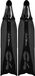 C4 Freediving Umberto Pelizzari Palmes de plongée libre souples Noir EU 36-37