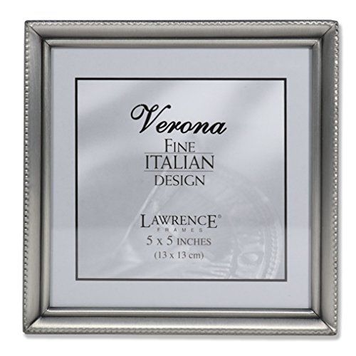 Lawrence Frames 11555 Antiek Tinnen 5x5 Fotolijst - Kraal Border Design