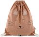 Trixie Zwemtas - Mrs. Cat - Gymtas voor kinderen - Waterafstotend - Turnzak met trekkoord - Voor jongens en meisjes - Roze - Kat
