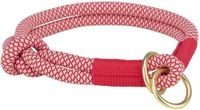 Trixie Halsband Hond Trixie - Soft Rope Half-Slip Rood Creme - 25x0.6 cm