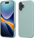 kwmobile telefoonhoesje geschikt voor Apple iPhone 16 - Hoesje met siliconen coating - Smartphone case in mintgroen