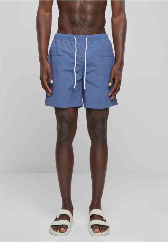Urban Classics Block Zwemshorts - Blauw - XL - Heren