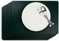 Cosy & Trendy Placemats Leather-Look Pine Grove Donkergroen – 6 Stuks