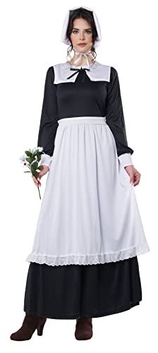 California Costumes Pilgrim Woman Costume - Black/White - Large