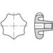 TOOLCRAFT Stergreep 16 mm Grijs/grauw gietijzer 138256 5 stuk(s) (Ø x l) 80 mm x 16 mm