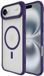 Buddi Hybrid - Hoesje Geschikt voor Apple iPhone Air - Compatibel met MagSafe - Back Cover met Magneet - Magnetische Beschermhoes - Matte Paars