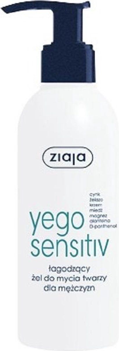 Ziaja Yego Sensitiv - Face Wash Gel for Men - 200ml