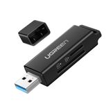 Ugreen 40752 geheugenkaartlezer USB Zwart