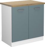 Vicco R-Line Wastafelkast – 80 cm, WB Eik Blauw-grijs