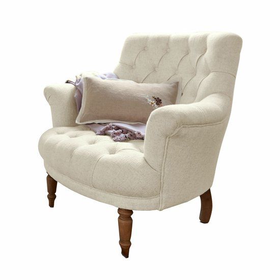 LOBERON Fauteuil Rive Dorée beige