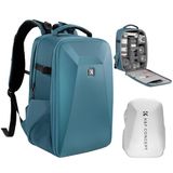 K&F CONCEPT Camera Rugzak Hardeschaal DSLR Fotografietas met 15-15.6 Inch Laptopvak Waterdichte Camera Case Compatible met Canon/Nikon/Sony/DJI Mavic Drone