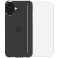 BlueBuilt Back Cover Apple iPhone 16 Plus Transparant + Screenprotector Glas