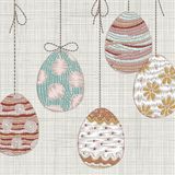 Duni Paas thema servetten Crafted Easter - 20x - Paasei print - 33 x 33 cm