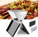 Merkloos Draagbare Klapgrill - Compacte BBQ - Roestvrij staal - 36 x 24 cm - Zilver