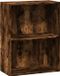 vidaXL Boekenkast 60x30x77 cm bewerkt hout gerookt eikenkleurig