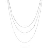 Liebeskind Berlin LJ-1459-N-58 Halsketting zilver, 58 cm, Roestvrij staal, Geen edelsteen