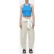 T-shirt court style racer bleu lac Maat: XS