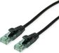 ROLINE Recycled Material 21.45.3150 netwerkkabel Zwart 0,5 m Cat6a U/UTP