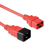 Microconnect PE2019R18 elektriciteitssnoer Rood 1,8 m C20 stekker C19 stekker