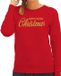 Bellatio Decorations Shoppartners Bv Foute Kersttrui / sweater - Merry Fucking Christmas - goud / glitter - rood - dames - kerstkleding / kerst outfit XL
