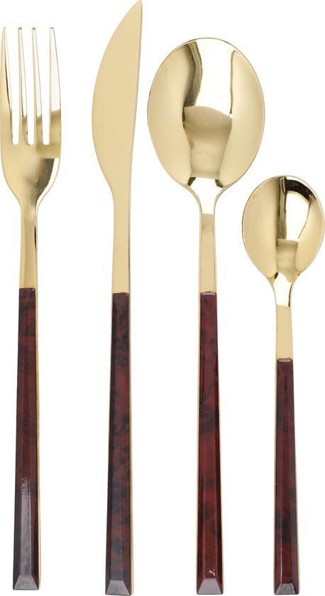 Mikasa Bestekset - 16-Delig - Goud - RVS - 4 Personen