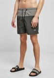 Urban Classics Block Zwemshorts XXL Zwart/Grijs