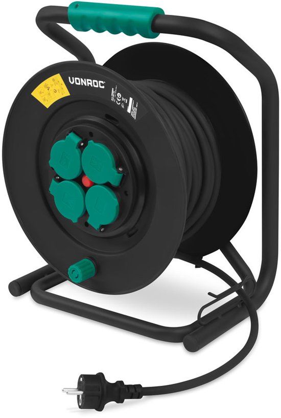 VONROC PRO Kabelhaspel 25m
