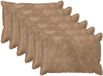 vidaXL - Kussensloop - 6 stuks - HOUTEN - Taupe - 50 x 80 cm - Katoensatijn