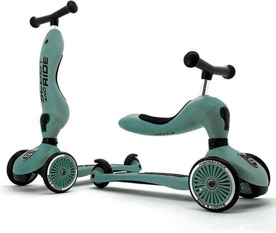 Scoot & Ride Highwaykick 1 Step - Loopfiets Forest - Groen