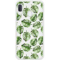 Samsung Galaxy A20e Feuilles de monstera Verstevigd hoesje met sublimatie bedrukking