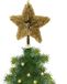 Decoris Kerstboompiek - Ster - Goudkleurig - 23 cm
