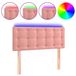 VidaXL Hoofdbord LED 90x5x78/88 cm Fluweel Roze