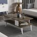 en.casa Salontafel Lycksele 40x90x45 cm walnootkleurig en wit