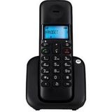 Motorola T301 - Téléphone sans fil avec identification de l'appelant - DECT\GAP - 3 voies pour les appels - Noir